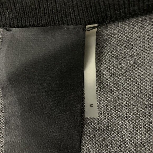 Heather by Bordeaux Sweater Medium Gray Black Pullover Soft - Picture 5 of 6